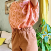 Top Suzie cousu en tissu madame iris Abu