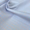 tissu coton koy bleu cousette