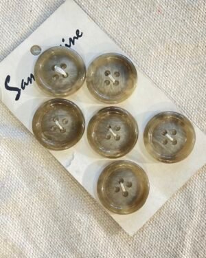boutons vintages beiges et gris 20mm