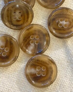 boutons vintages marrons et beiges 20mm
