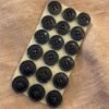 boutons vintages noirs 15mm