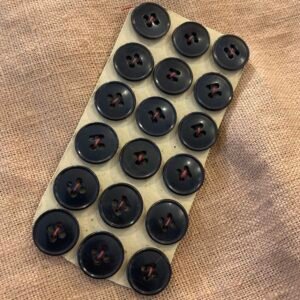 boutons vintages noirs 15mm