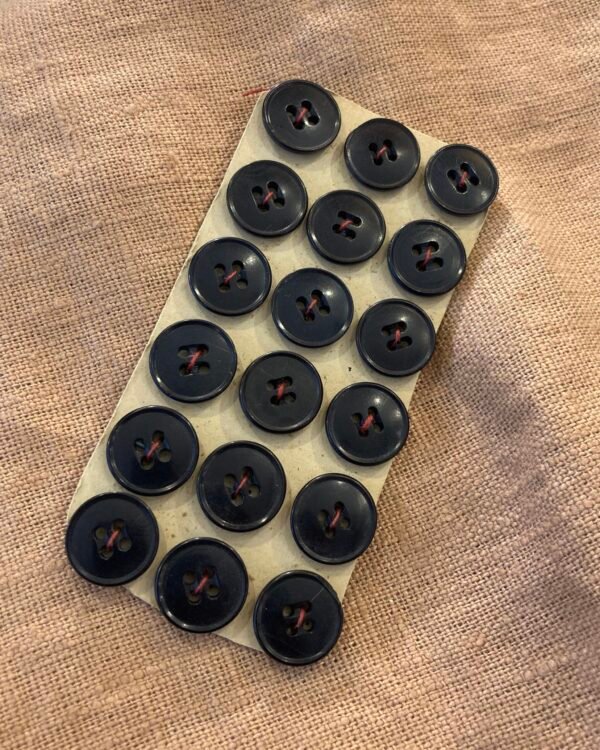 boutons vintages noirs 15mm