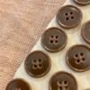 boutons vintage marron 15mm