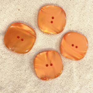 boutons vintages oranges carrés