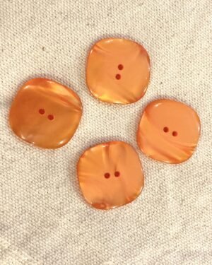 boutons vintages oranges carrés