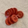 boutons vintages rouges 18mm