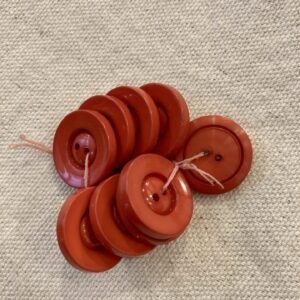 boutons vintages rouges 18mm