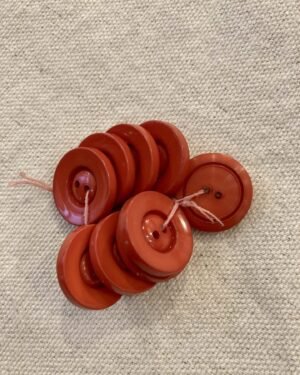 boutons vintages rouges 18mm