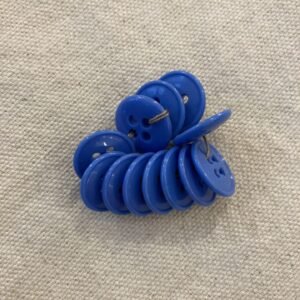 lot boutons vintages bleu 15mm