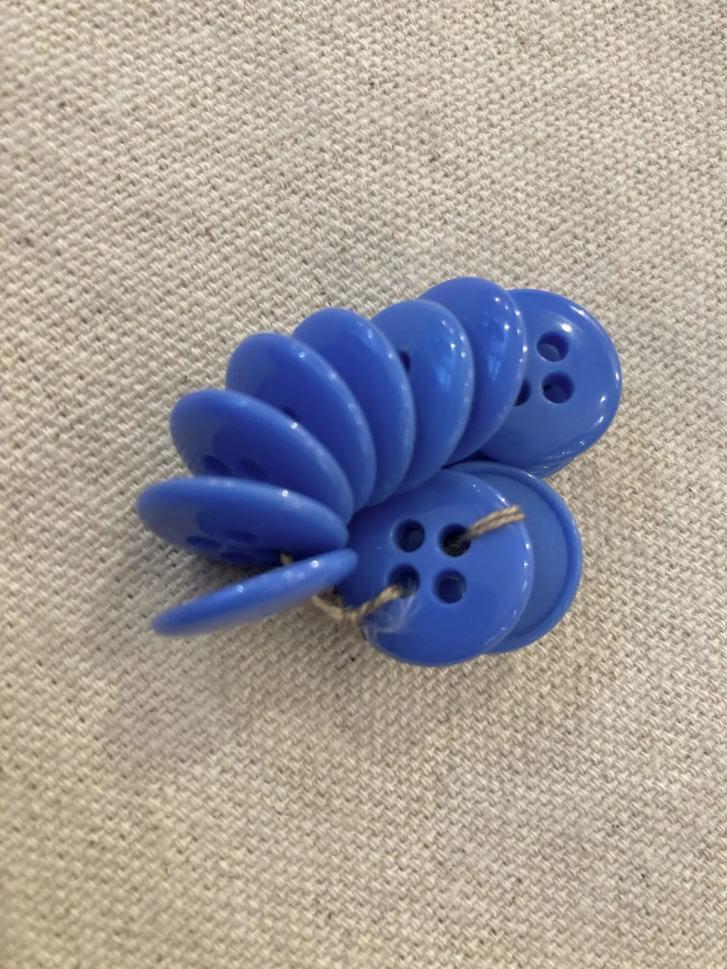 Alternative view of Lot Boutons Vintages - Bleu