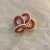 boutons vintages marins corail et crème