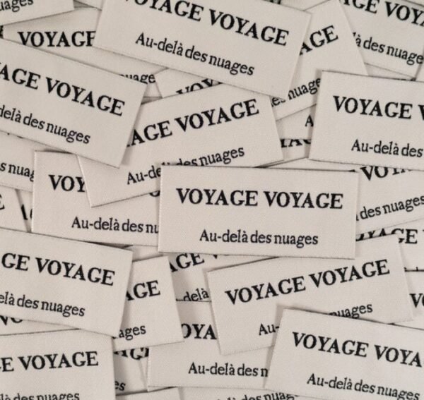 étiquettes à coudre voyage ikatee
