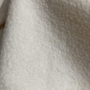 tissu sherpa ecru