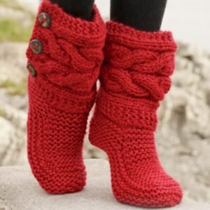 chaussons drops little red riding slippers